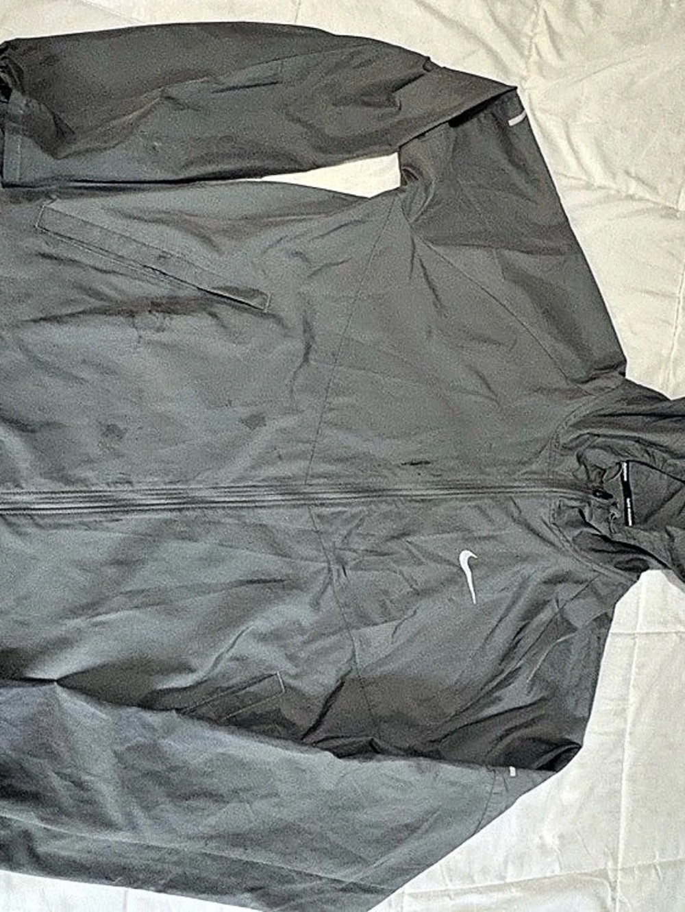 Nike Running Jacket Gray Size Medium